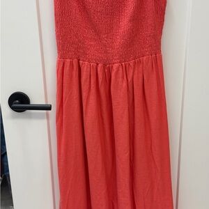 Z Supply Persimmon Smocked Dress